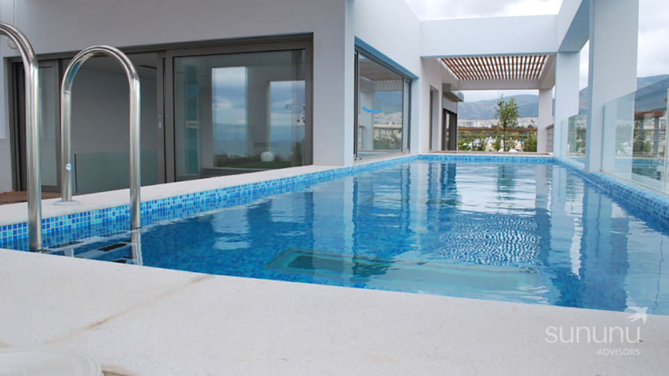 Swimming pool of penthouse in Glyfada